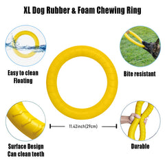 DLDER XL elastic EVA dog toy—durable, easy to clean, retains shape.