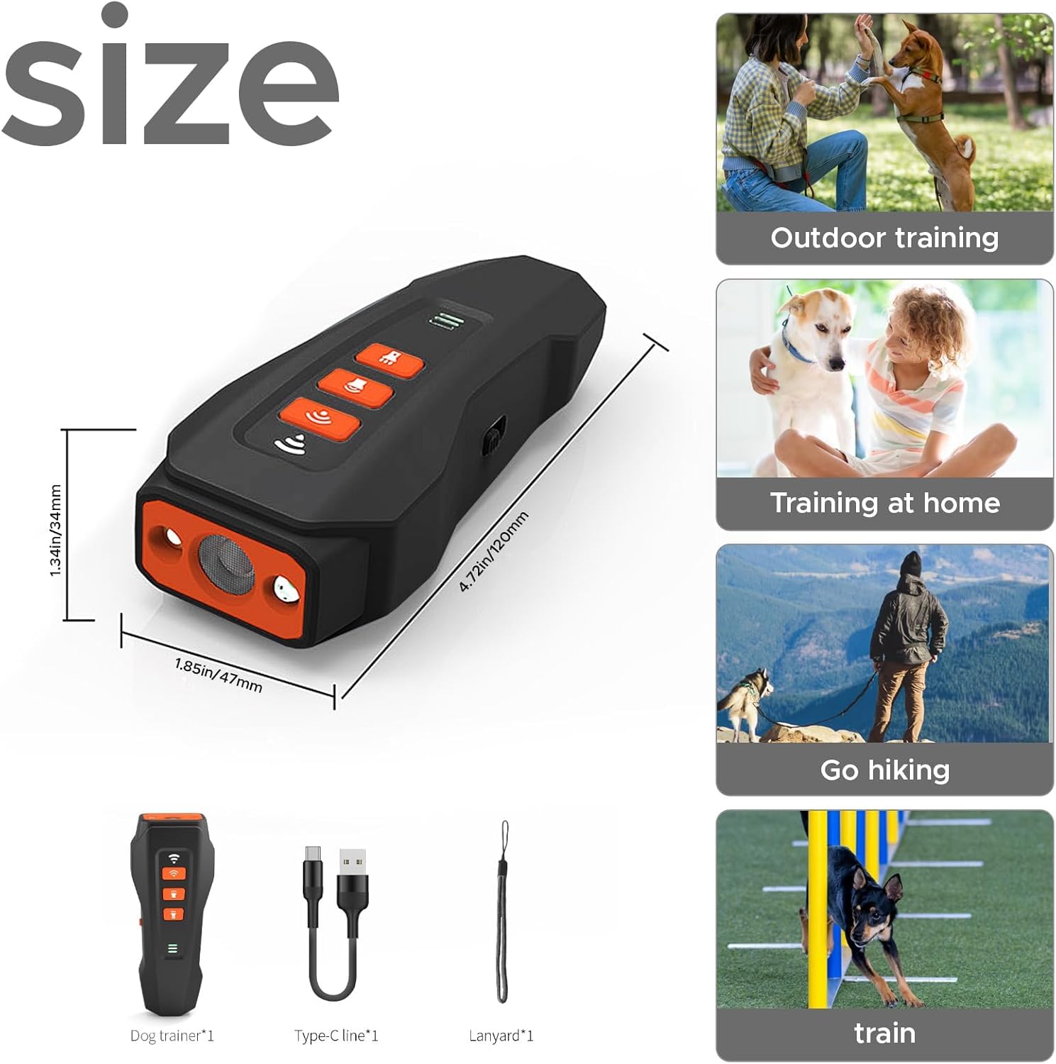Dliben range up to 50 feet for effective training indoors or outdoors.
