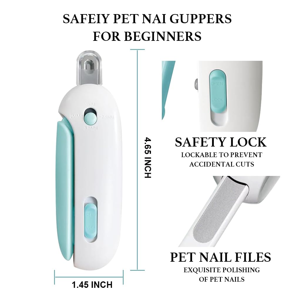 DLIOJHL nail clipper compact portable design fits busy pet owners