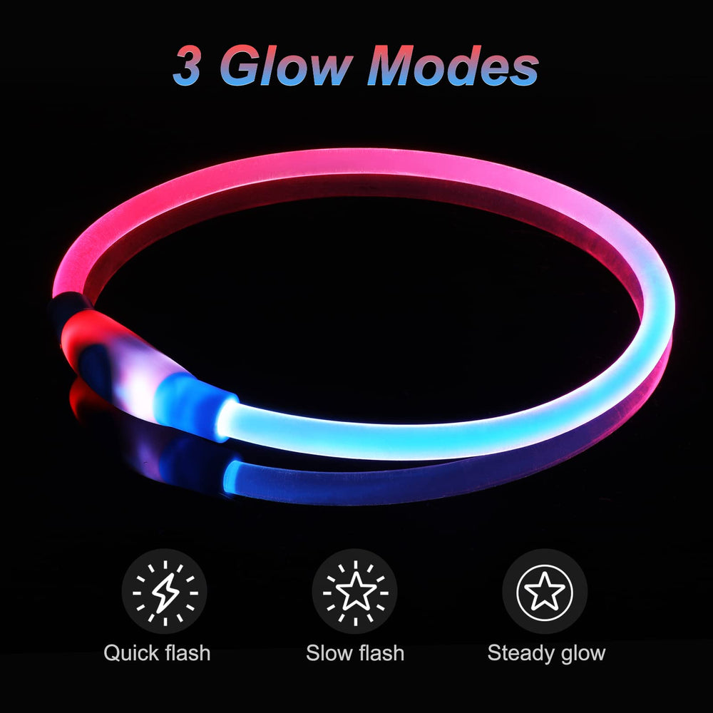 Dlitk cuttable TPU glow collar demonstrates easy size customization