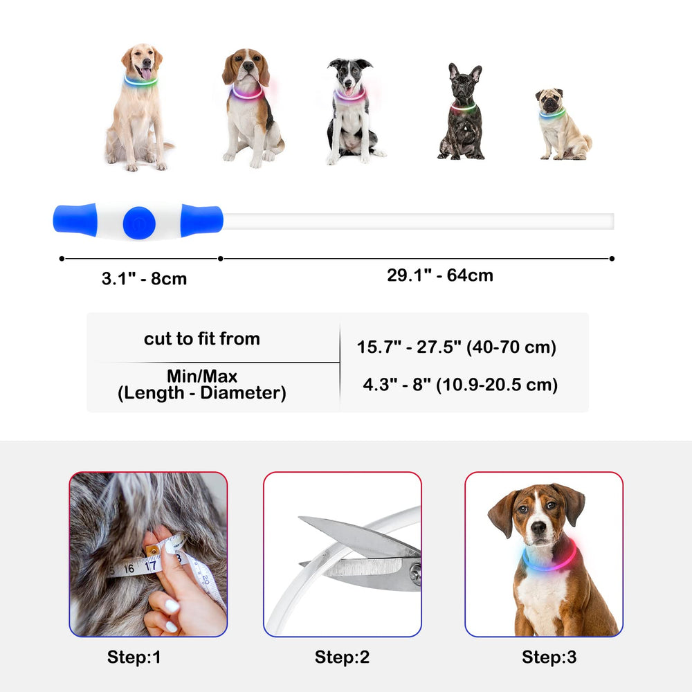 Dlitk glow collar enhances nighttime searches in low light
