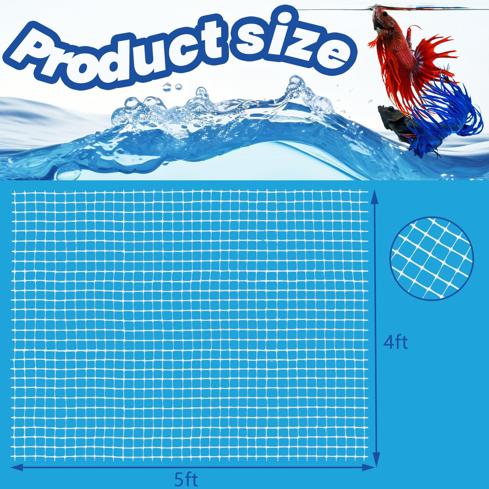 DLOnline clear mesh netting one-fourth-inch openings closeup for optimal light transmission.