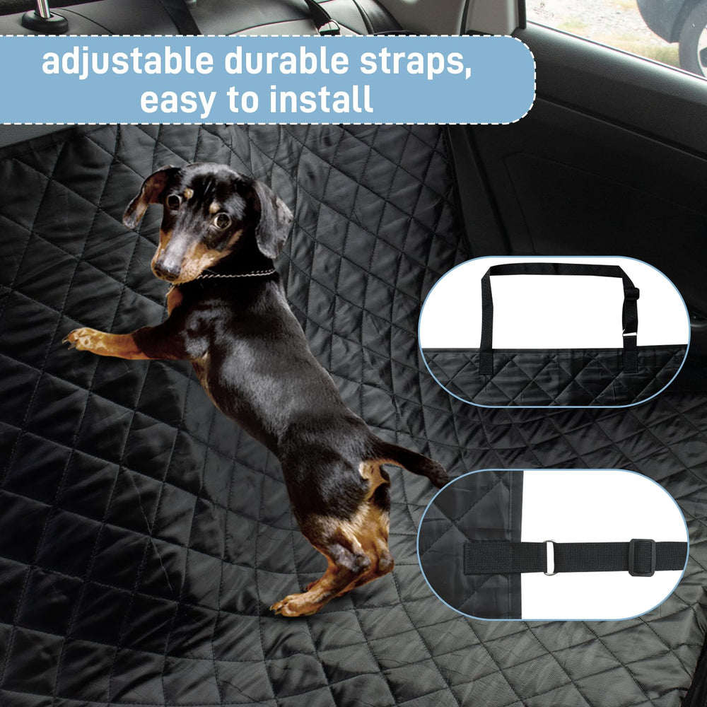 DMS PROTECTOR waterproof dog hammock seat cover keeps mud and hair off seats.