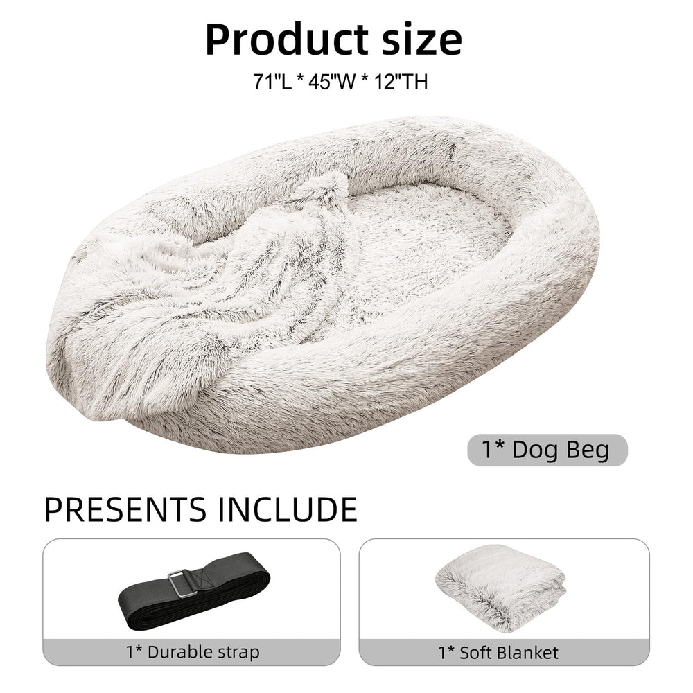 DMTINTA large dog bed detachable cover offers easy care and washing.