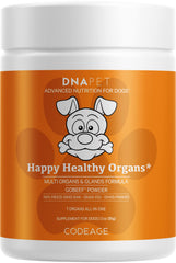 DNA PET Happy Healthy Organs bottle shown for easy dosing and storage benefits.