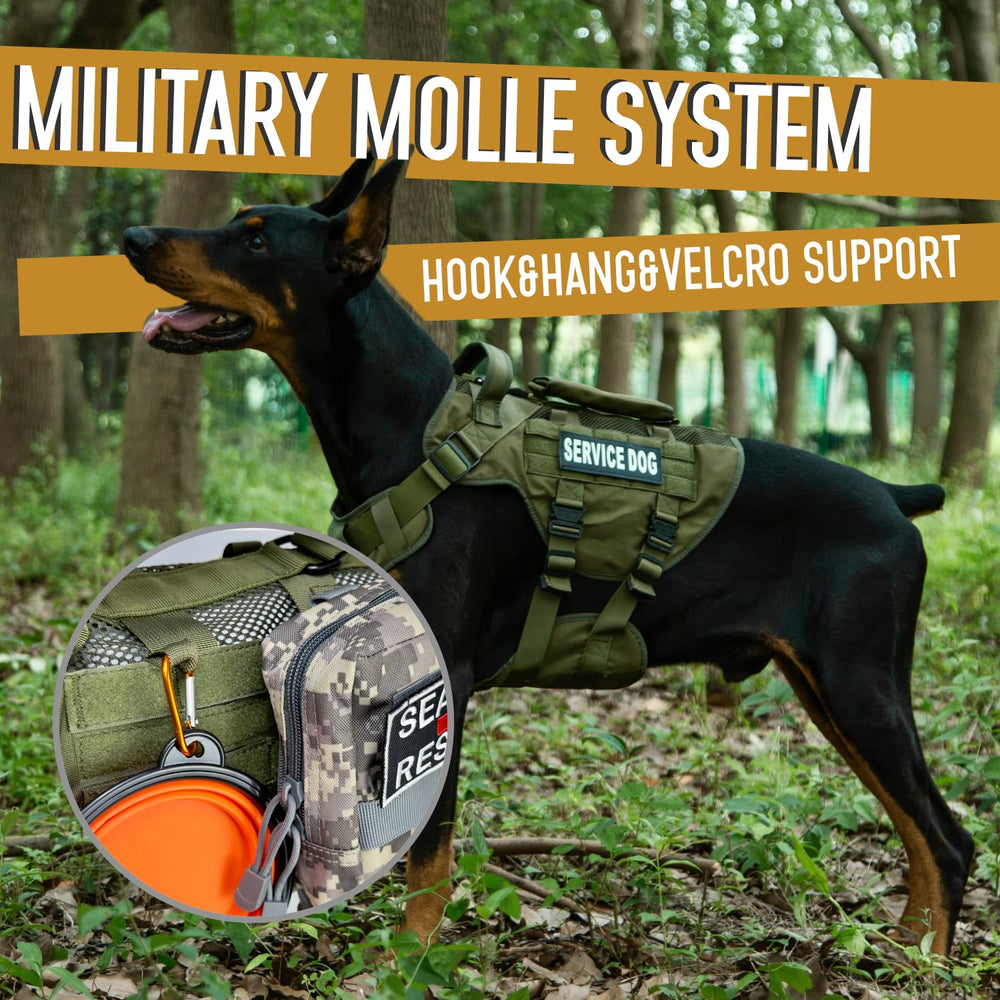 Dnallrino service dog vest molle patch velcro patch customization