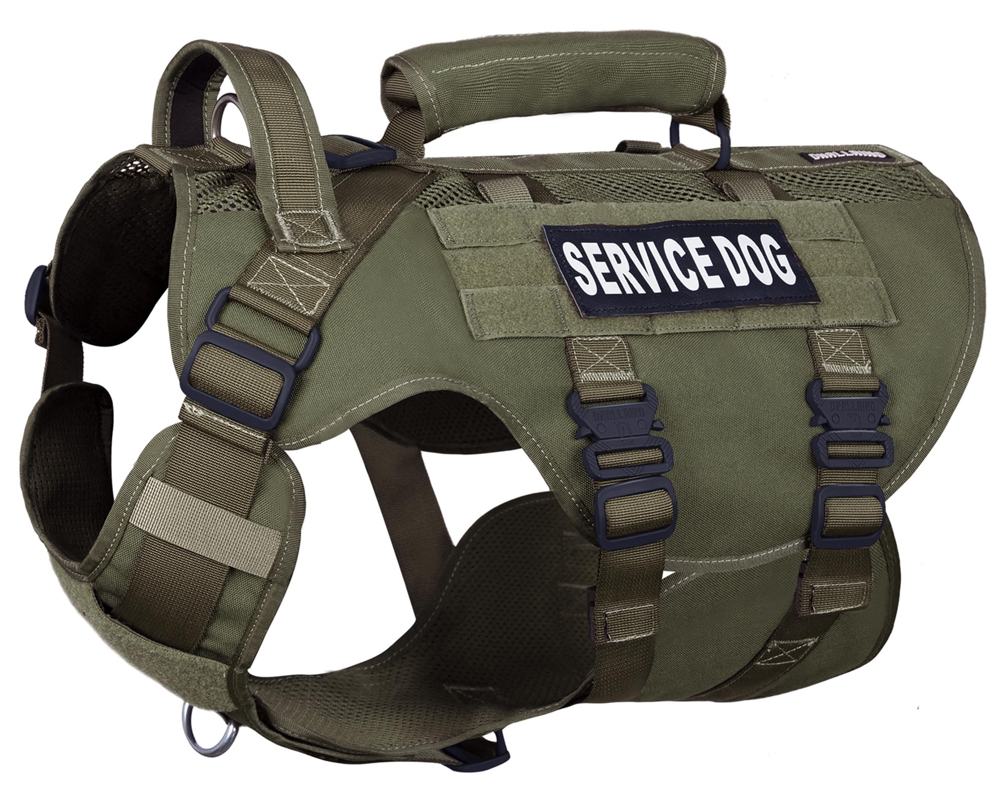 Dnallrino service dog vest soft mesh cushion for comfortable all-day wear