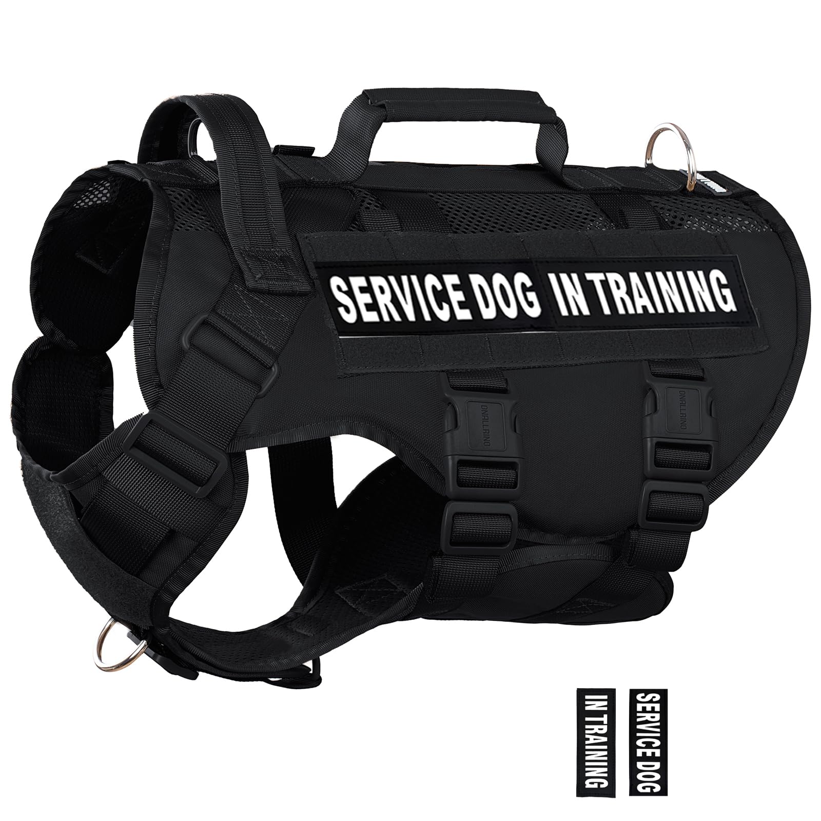 Dnallrino tactical dog harness Air Mesh for breathable comfort and quick-drying wear