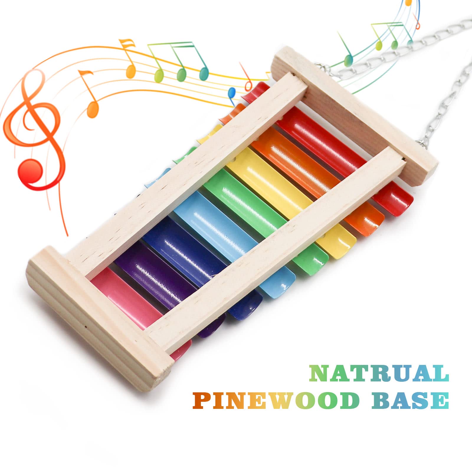Dnoifne bird entertainment toy stimulates curiosity with color and interactive pecking.