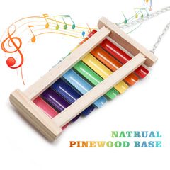 Dnoifne bird entertainment toy stimulates curiosity with color and interactive pecking.