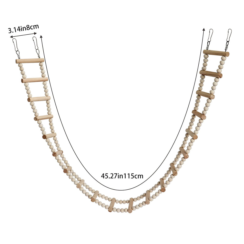 Dnoifne Bird Ladder Bridge versatile hanging toy for cages or garden