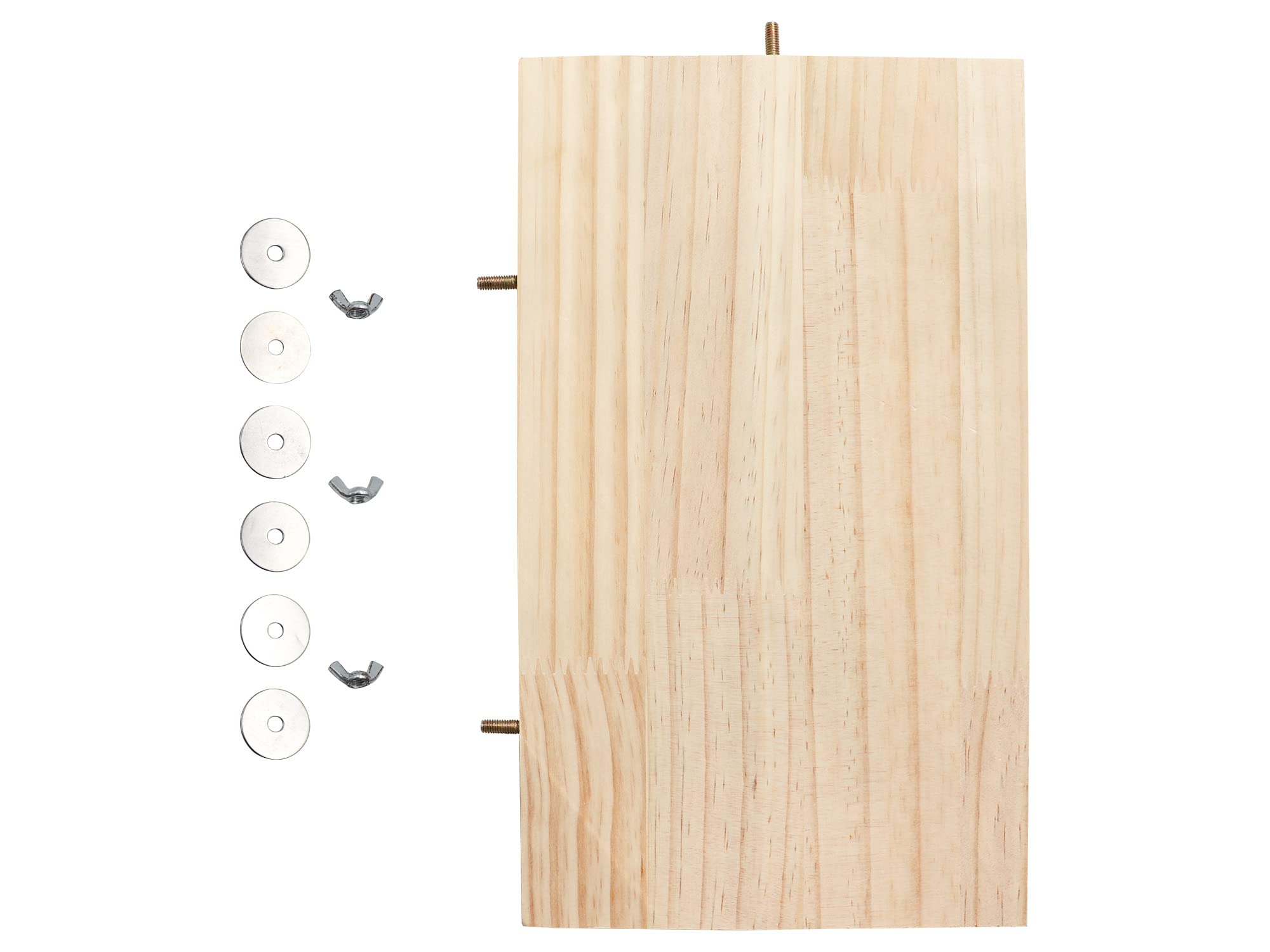 Dnoifne natural wood perch surface suited for hamsters and small animals.