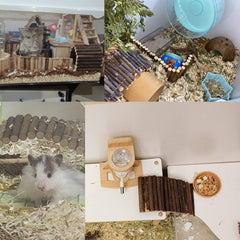 Dnoifne small animals cage accessory provides versatile play and sleep spaces.