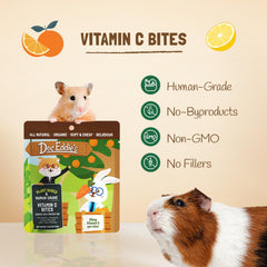 Doc Eddie's Vitamin C Bites soft chewy texture appealing to small pets.
