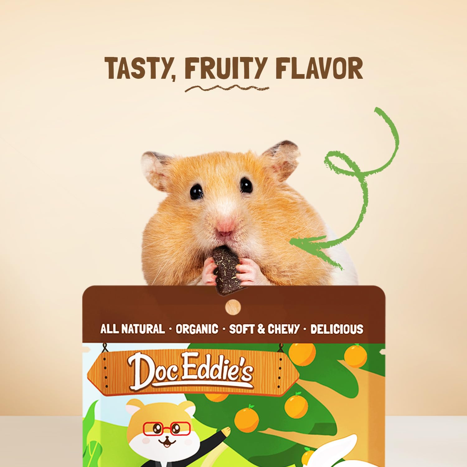 Doc Eddie's Vitamin C Bites using upcycled ingredients to reduce waste.