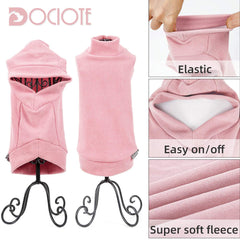 Dociote puppy sweater soft fleece close-up highlights breathable warmth.