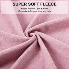 Dociote small dog pink fleece sweater pullover style for easy wear.