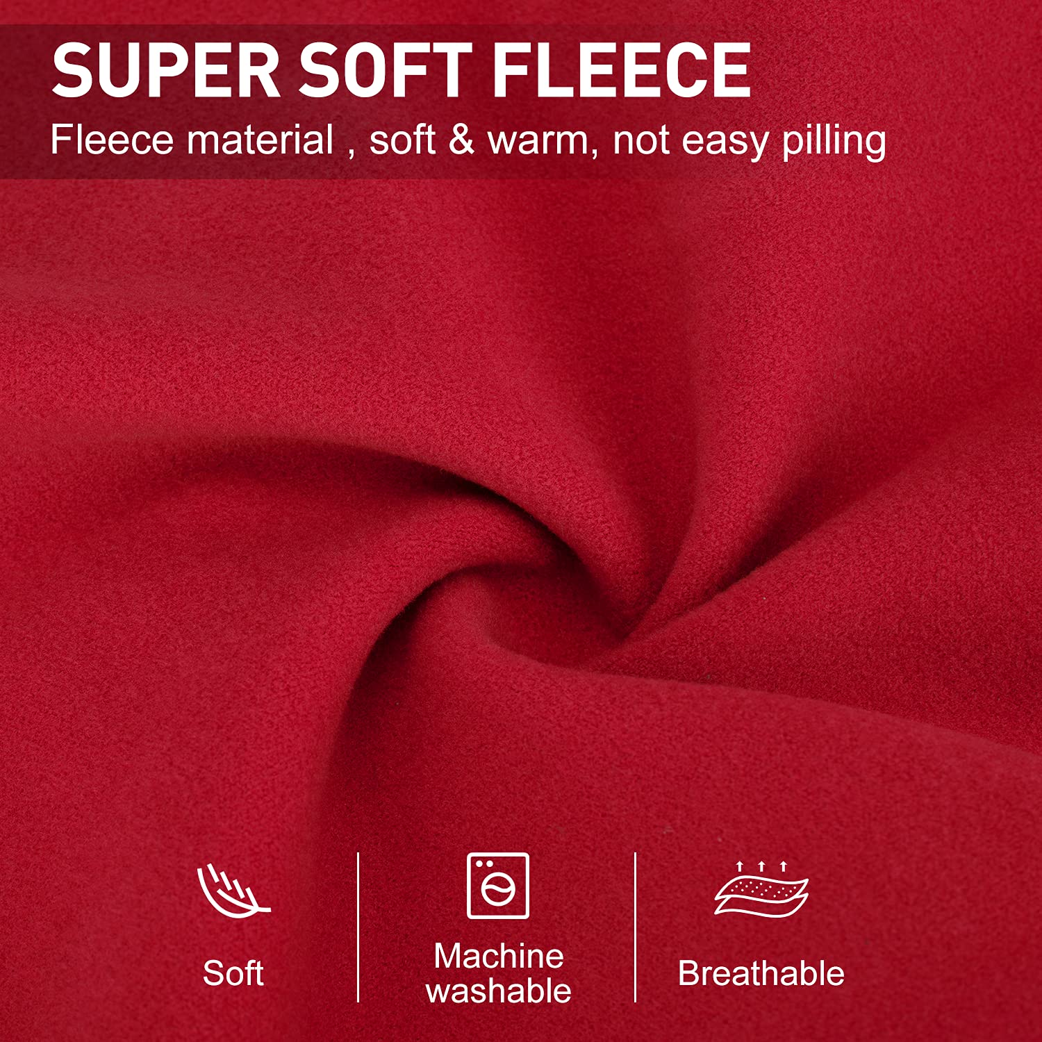 Dociote Soft Fleece Sweatshirt side look highlights freedom of movement during play.
