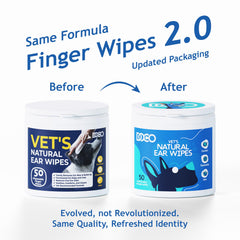 DOCO dog ear wipes finger pad on finger for precise, on-hand ear cleaning.