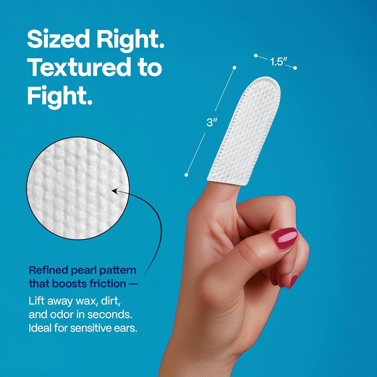 DOCO dog ear wipes gentle-cleaning-motion enables comfortable ear care.