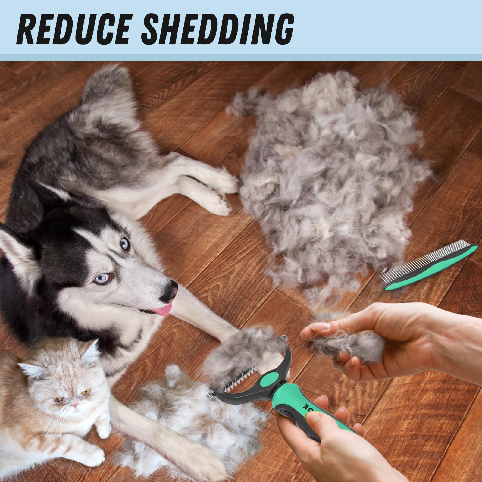 Docrok Dogs Cats Dematting Demo shows quick mat removal on pets.
