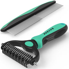 Docrok Pet Grooming Brush Combo packaged, ready for convenient at-home grooming.