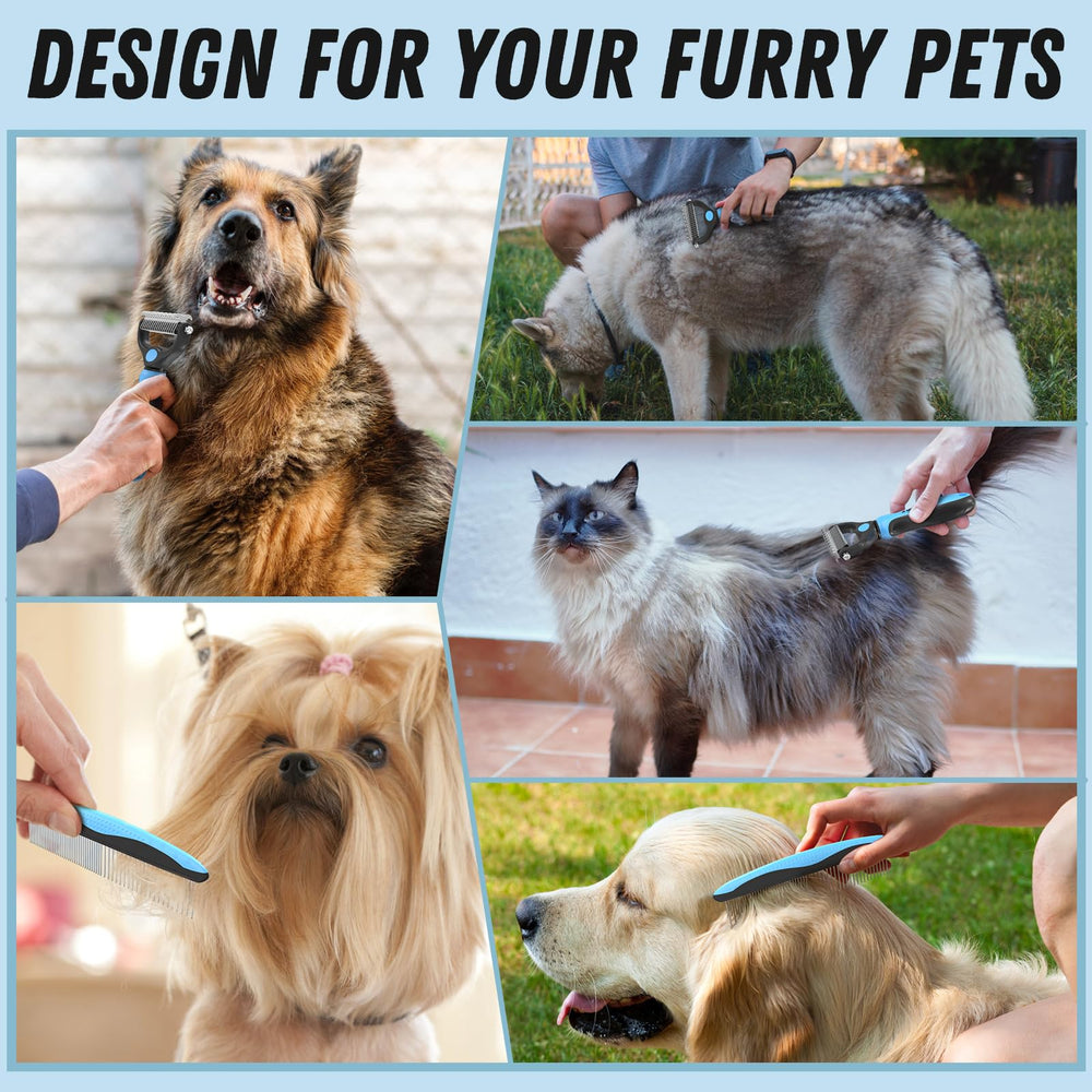 Docrok Pet Grooming Combo grooming session with pet calm and cooperative.