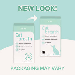 Doctor By Cat Breath lickable formula bottle shows easy dosing for ongoing airway care.