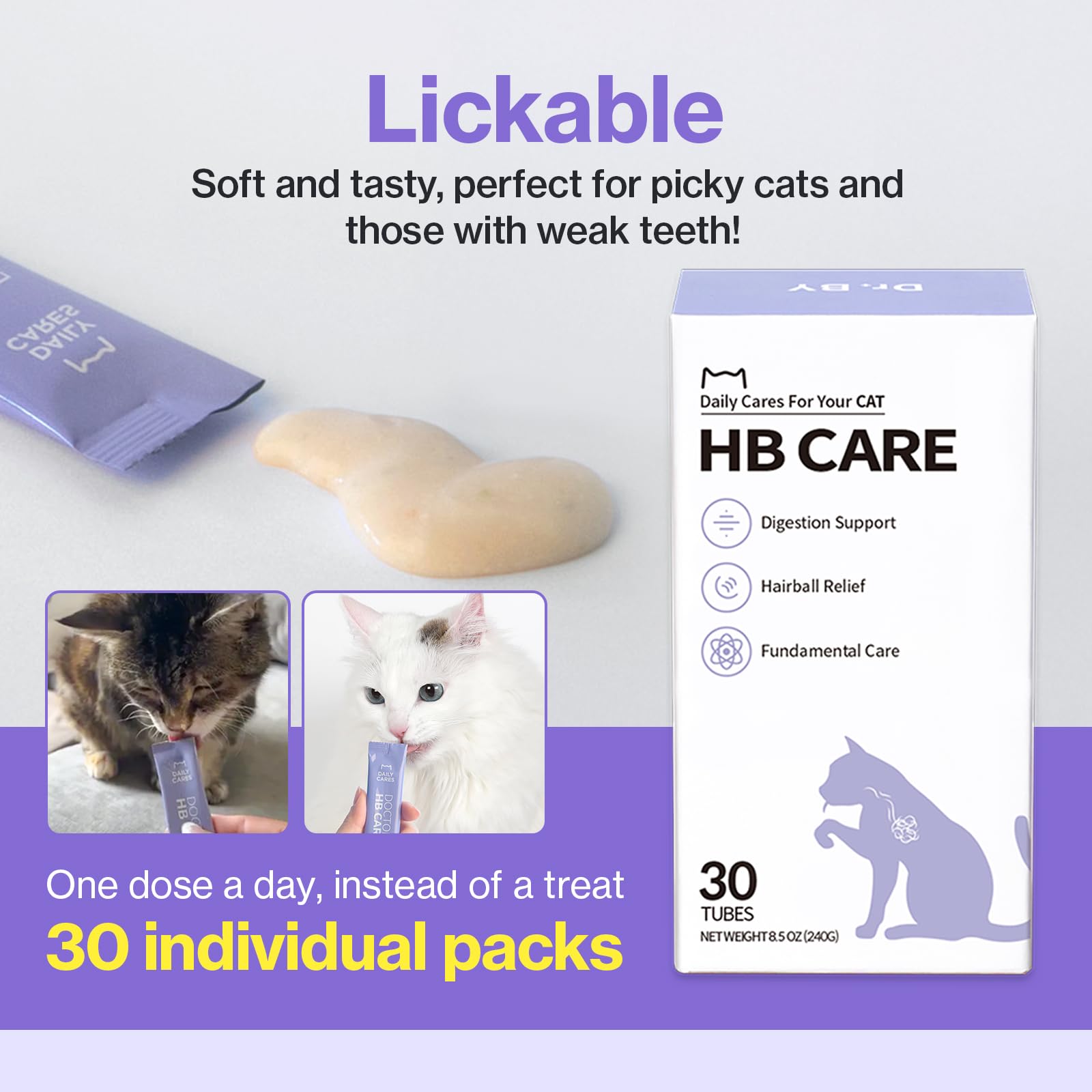 Doctor By Hairball Care licorice, cabbage, yam ingredients noted for GI support