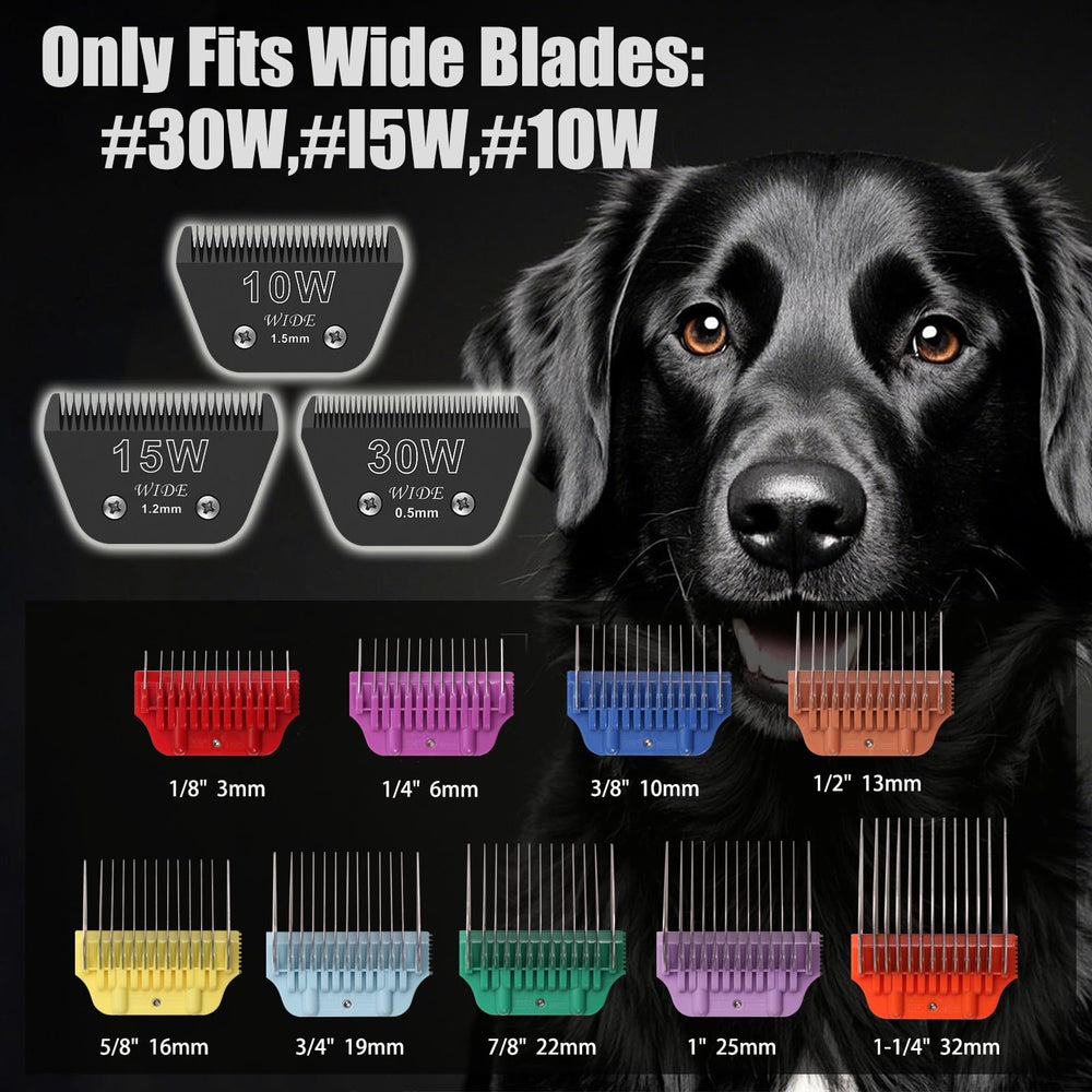 DODAER wide clipper guard with 15W blade for even coat results