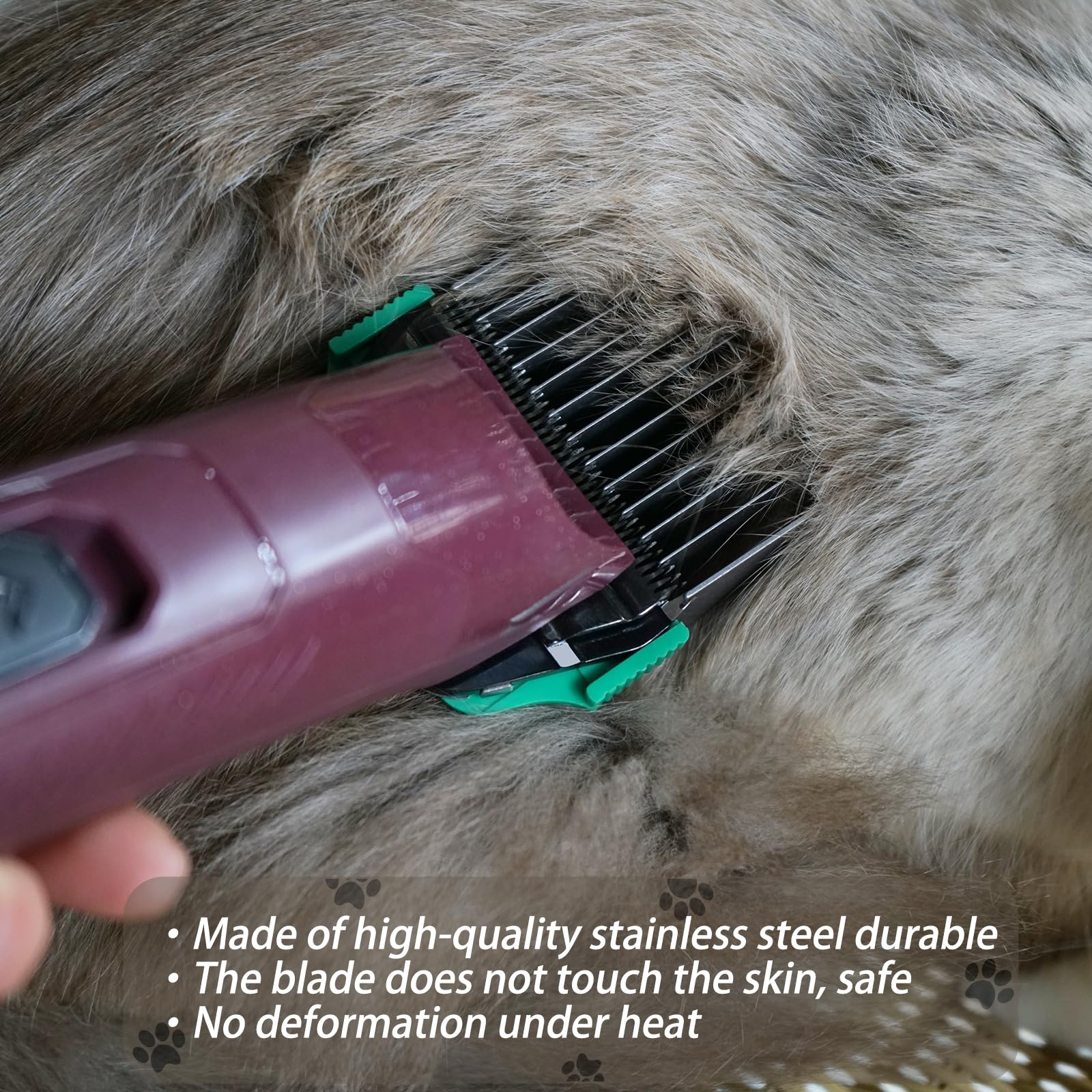 DODAER guard and 30W blade for efficient undercoat grooming
