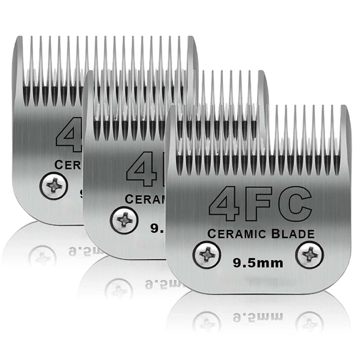 DODAER 3-pack 4FC blades close-up, precise grooming edge