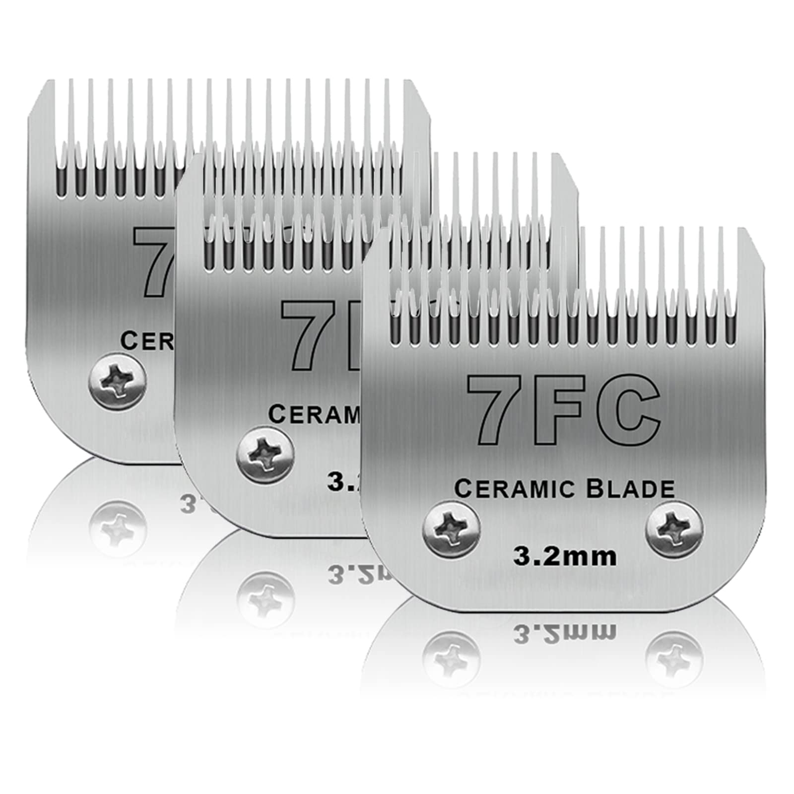 DODAER 3-pack 7FC blades in package for easy replacement and grooming efficiency.
