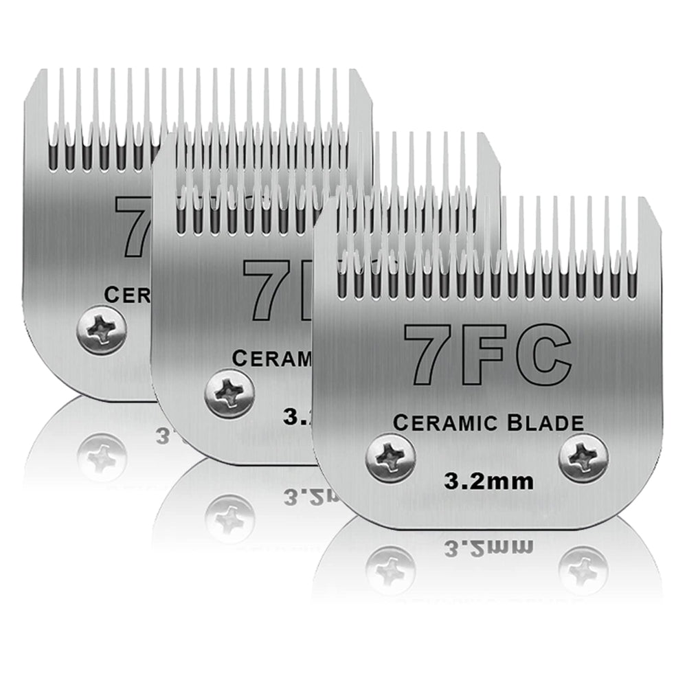 DODAER 3-pack 7FC blades in package for easy replacement and grooming efficiency.