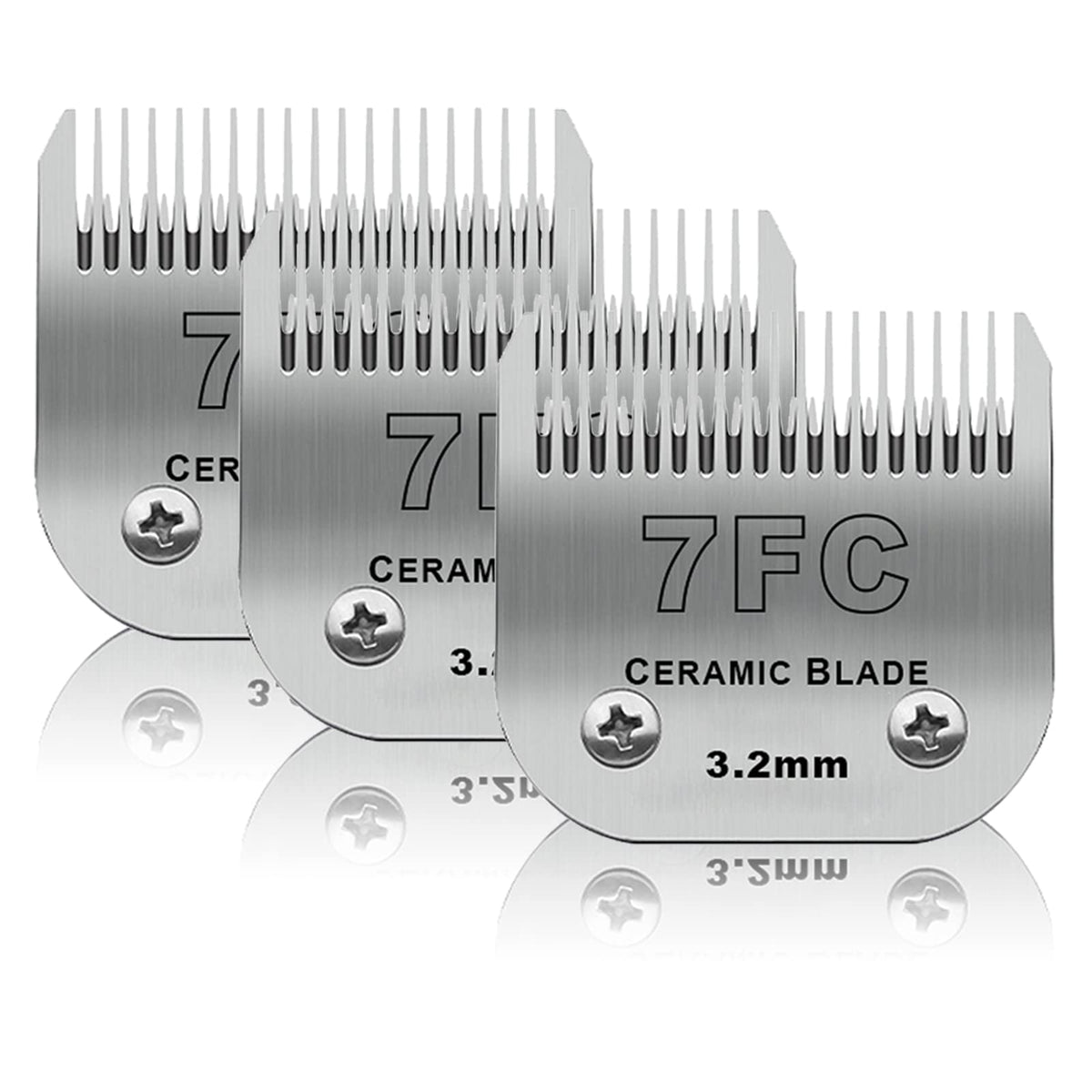 DODAER 3-pack 7FC blades in package for easy replacement and grooming efficiency.