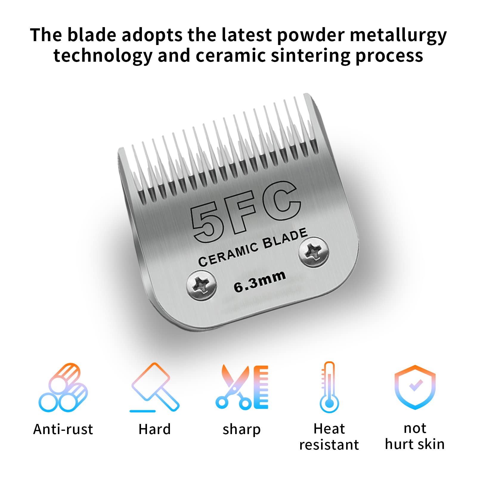 DODAER 5FC cut-length close-up shows 1/4 inch precision for pets