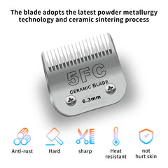 DODAER 5FC cut-length close-up shows 1/4 inch precision for pets
