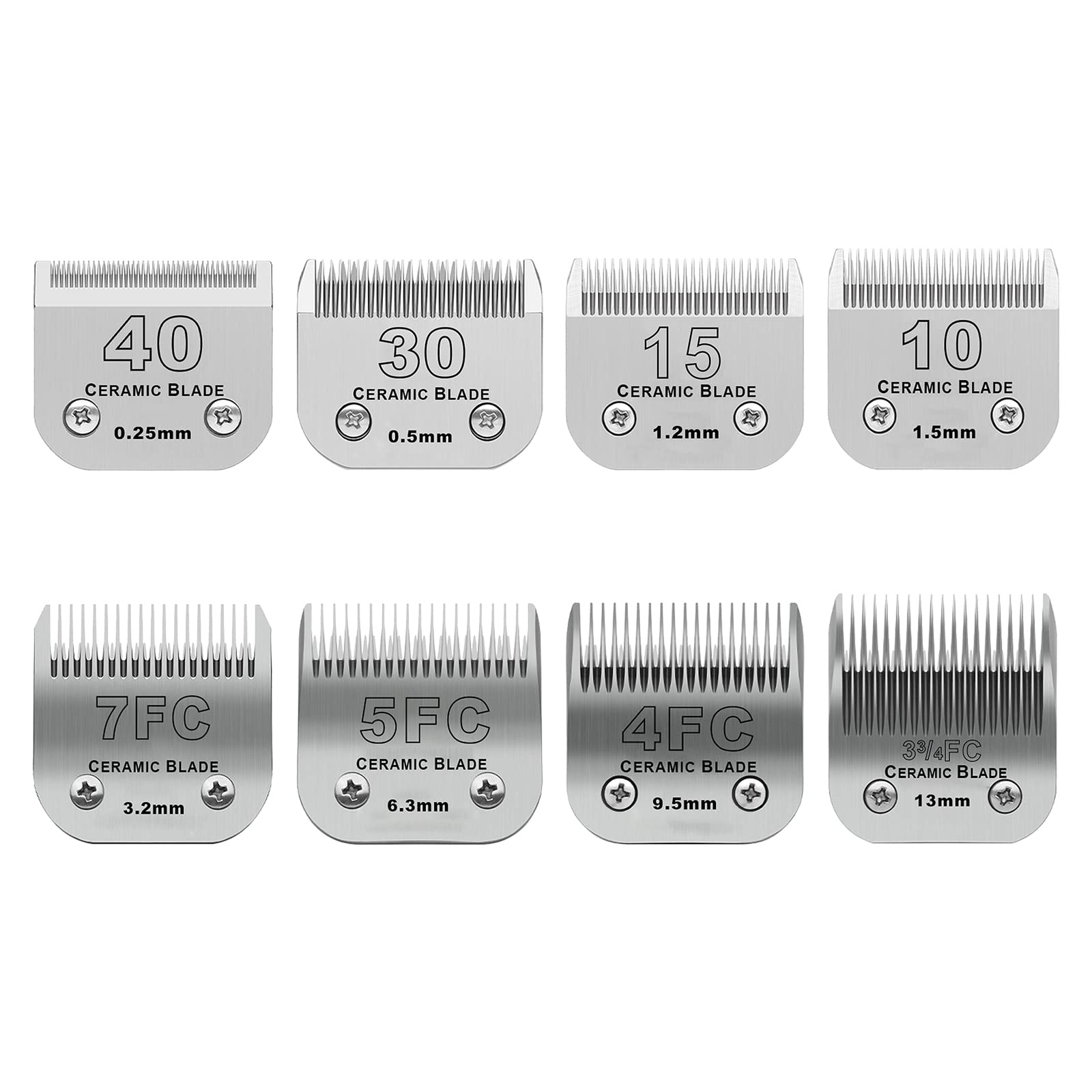 DODAER detachable blades-40: precise 0.25mm trimming for fine detail grooming.