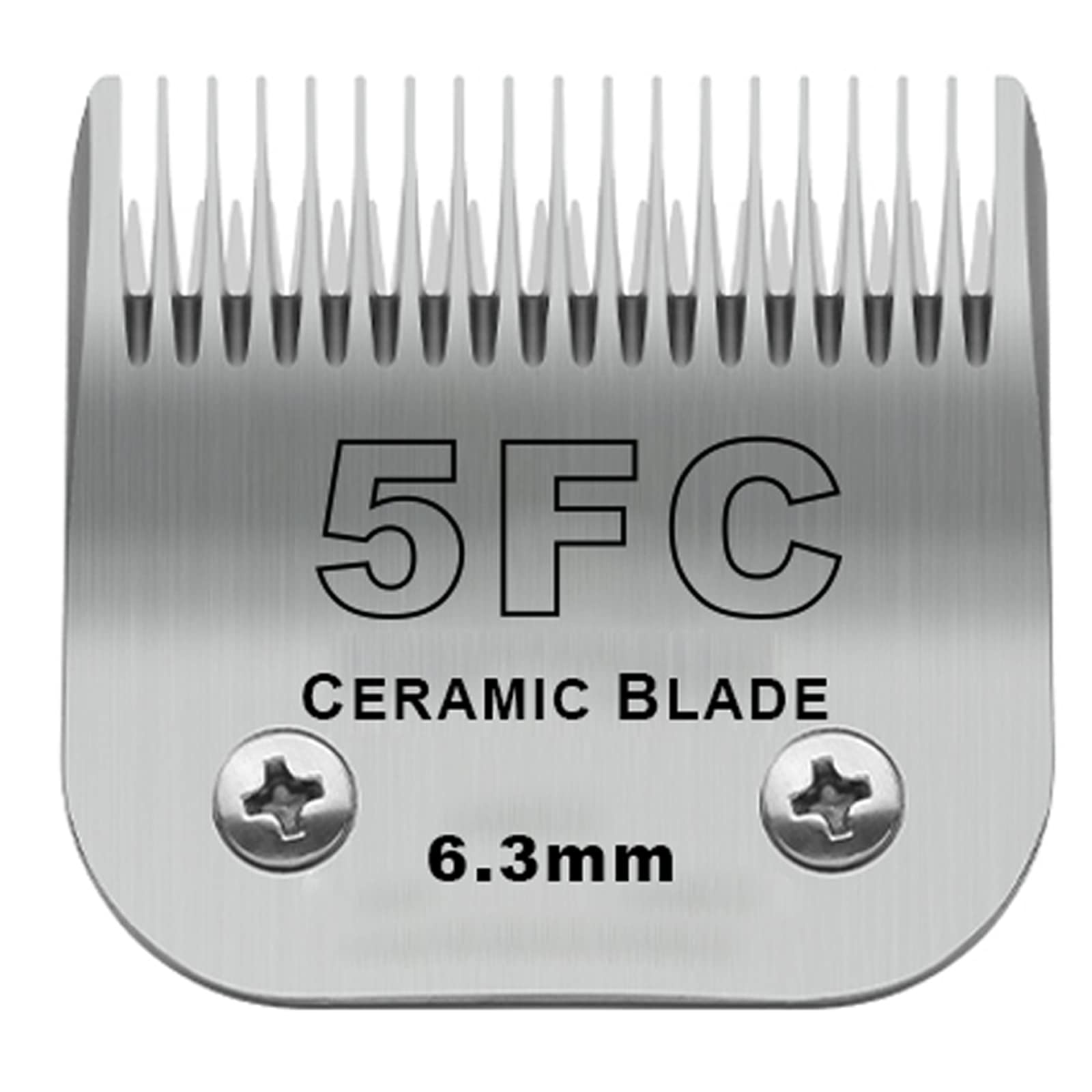 DODAER ceramic blades close-up showing 6.3mm cut for smooth grooming sessions
