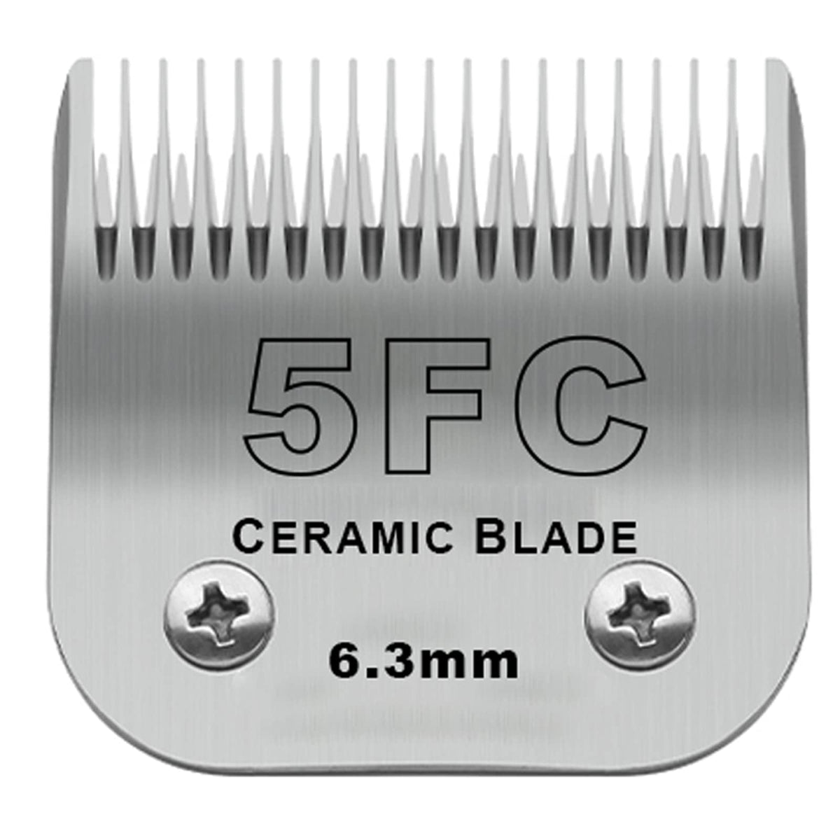 DODAER ceramic blades close-up showing 6.3mm cut for smooth grooming sessions