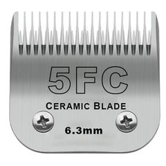 DODAER ceramic blades close-up showing 6.3mm cut for smooth grooming sessions