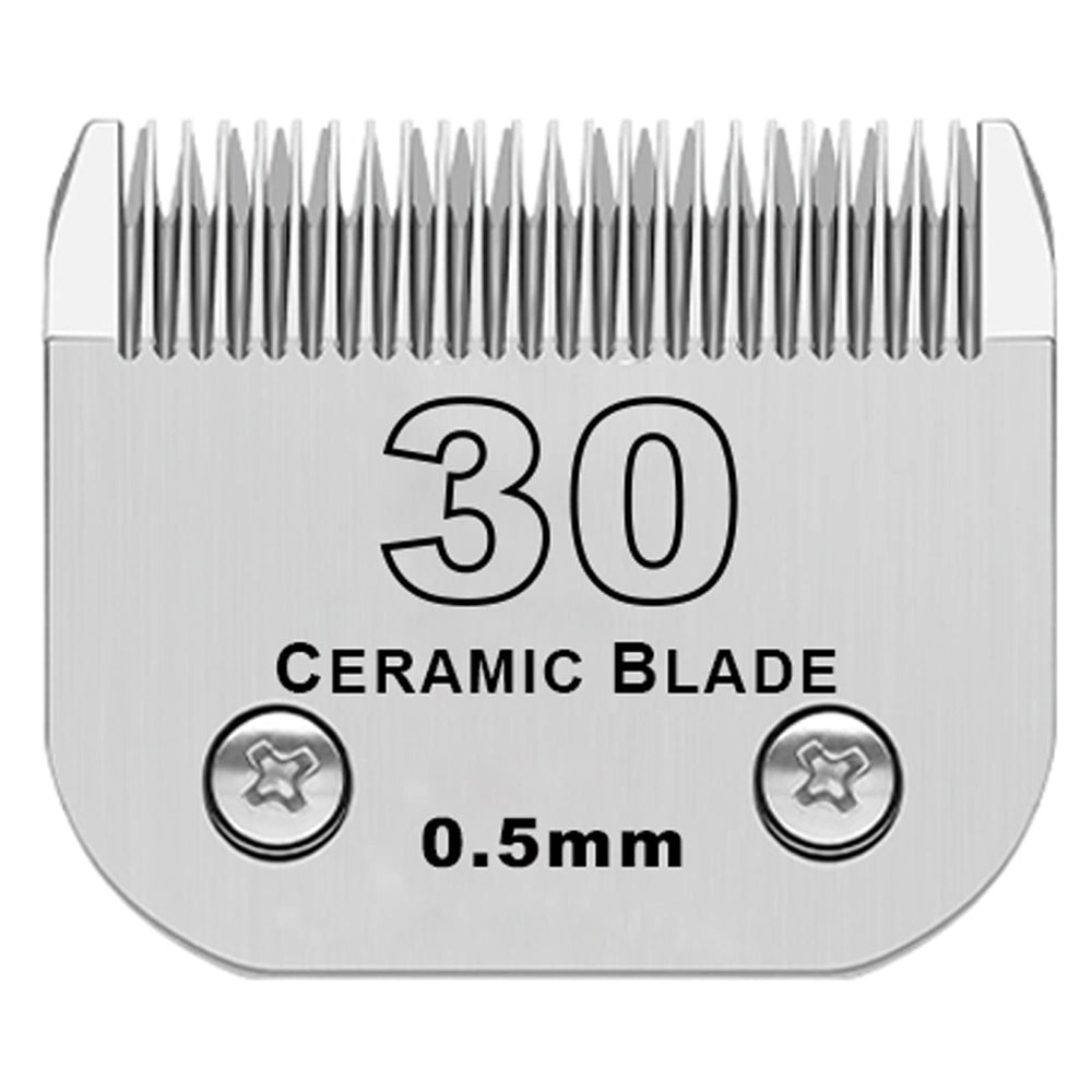 DODAER detachable clipper ceramic blade closeup shows sharp, heat-resistant trimming potential.