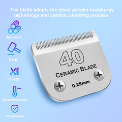 DODAER 0.25mm cut size for clean, close trims on small pets.
