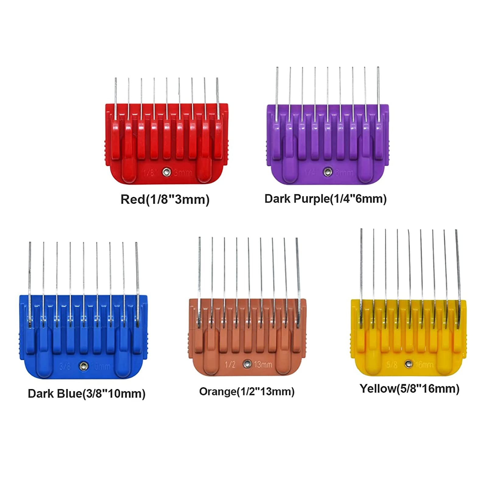 DODAER guide comb set dark purple 6mm for even medium-length coat