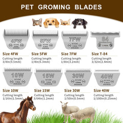 DODAER 440C stainless steel blade stays sharp for long grooming sessions