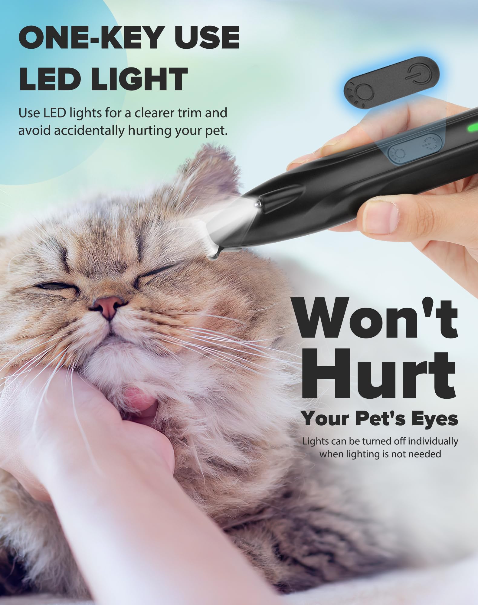 Dodiff paw trimmer shows widened 20mm blade for efficient trimming