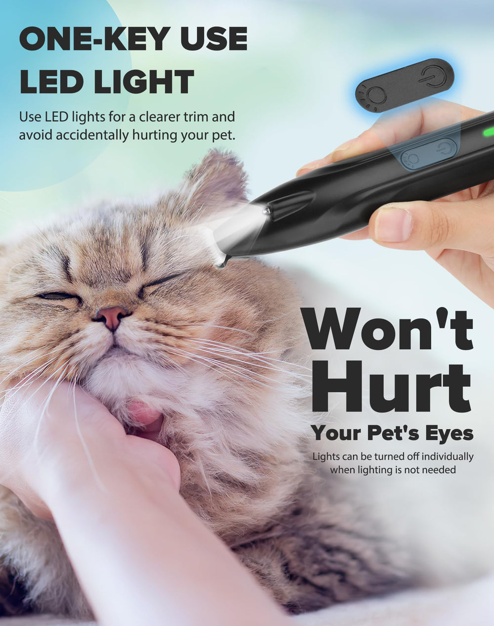 Dodiff paw trimmer shows widened 20mm blade for efficient trimming