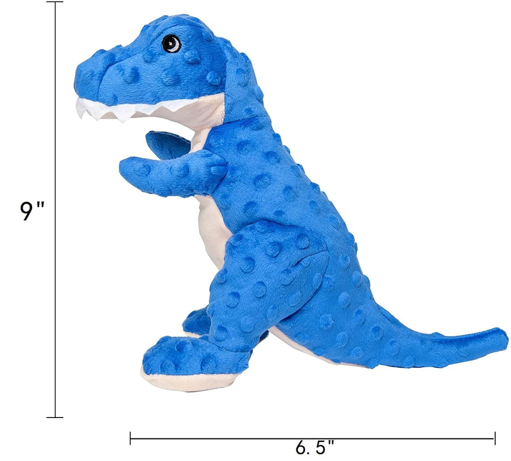 DODODOLA blue dinosaur toy ideal for retrieving, bouncing, and interactive play sessions.