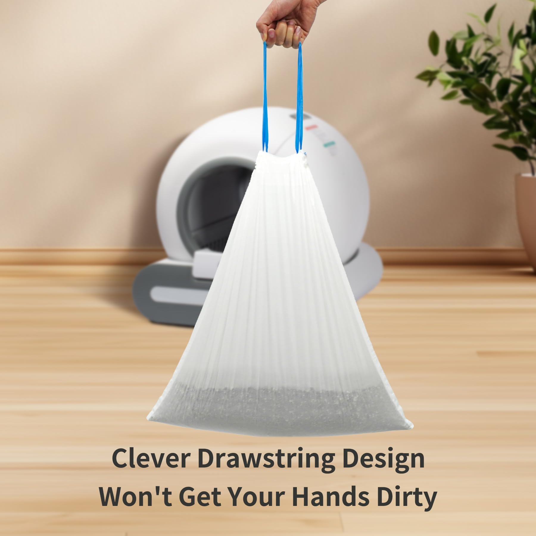 DOEL versatile uses beyond litter box shown for cars, offices, and travel cleanup.