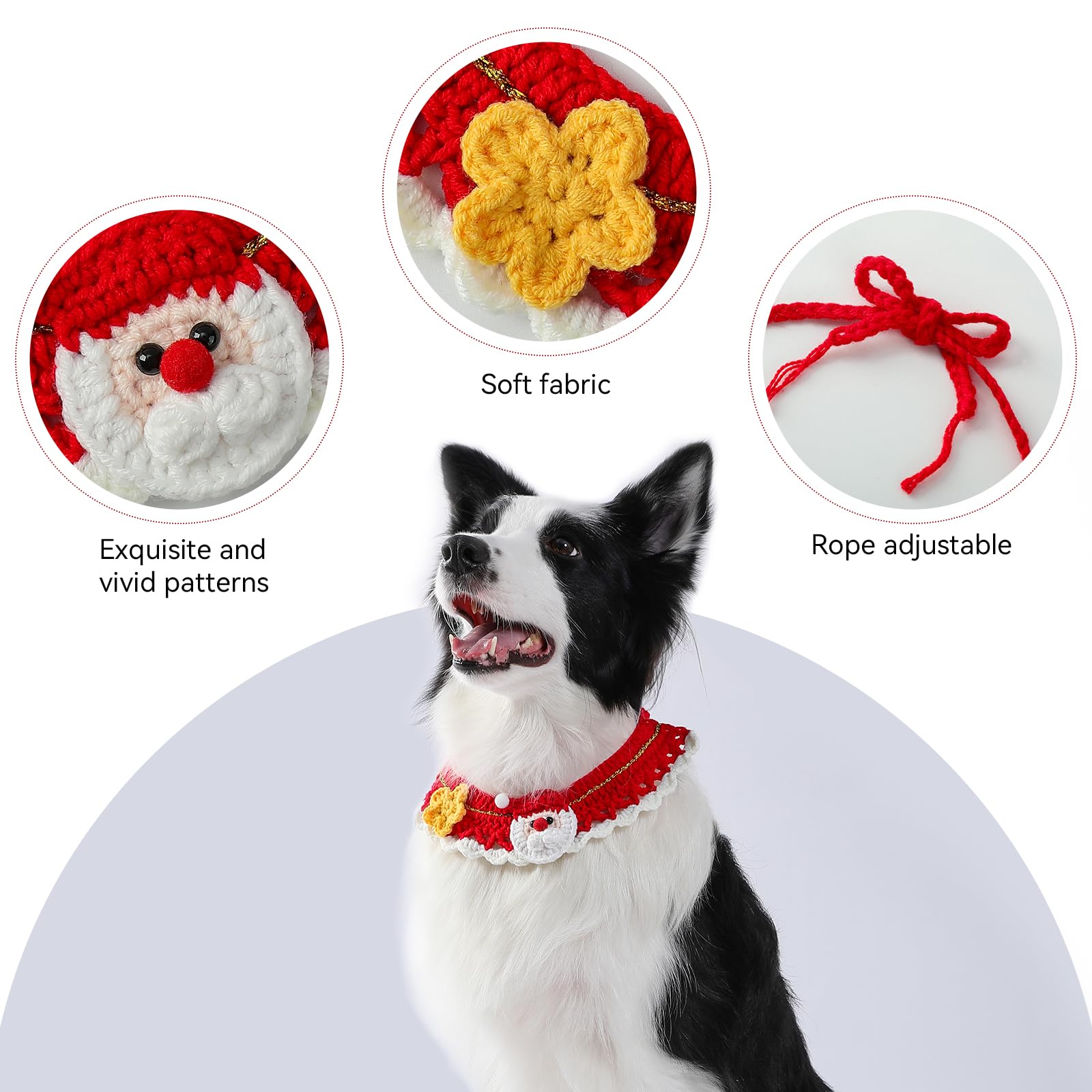 Dog bandanas size range for small, medium and large dogs